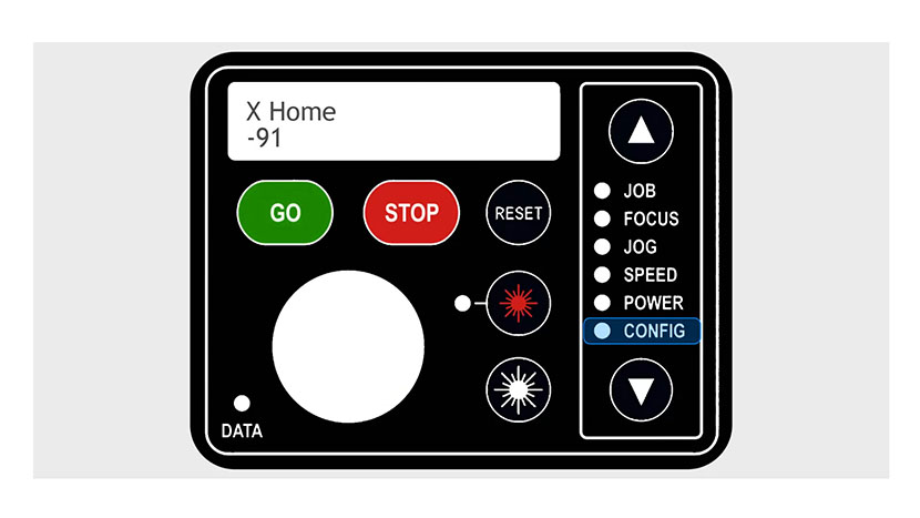 The X Home setting in the control panel.