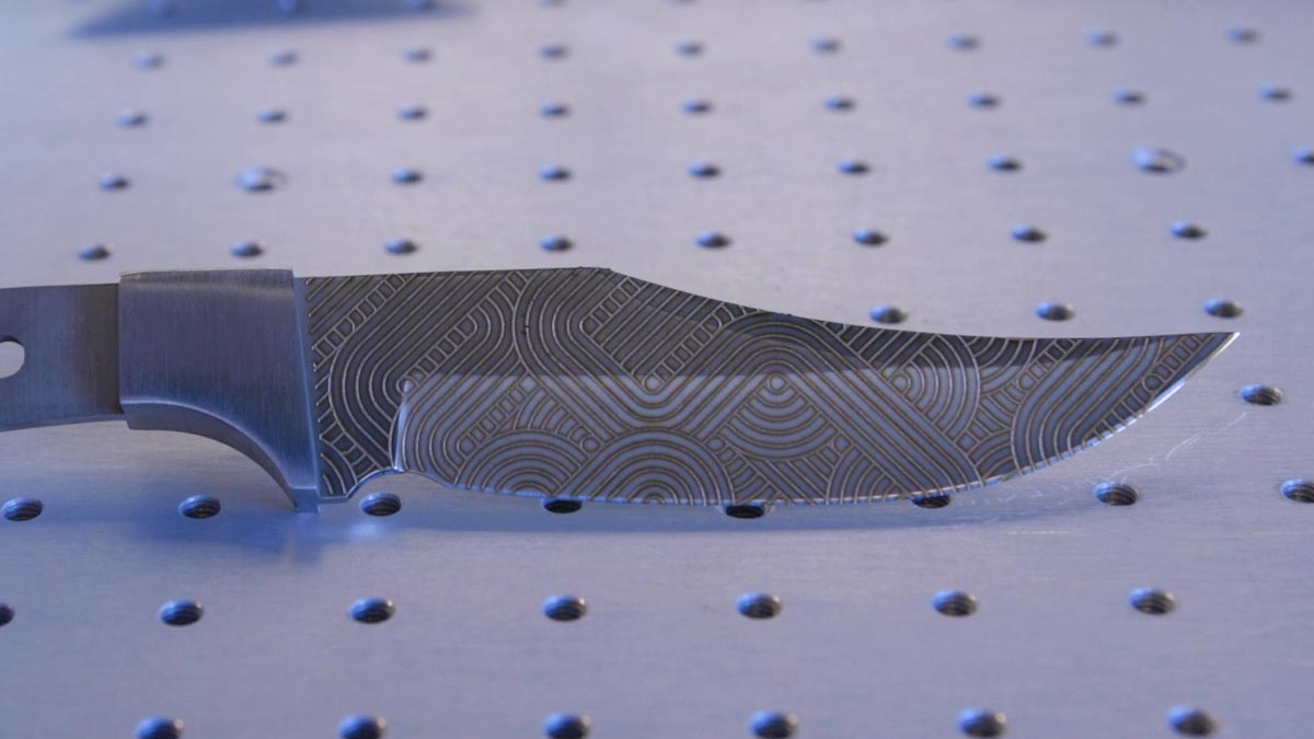 laser engraved knife